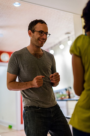 Salsa night at the Professor's house
