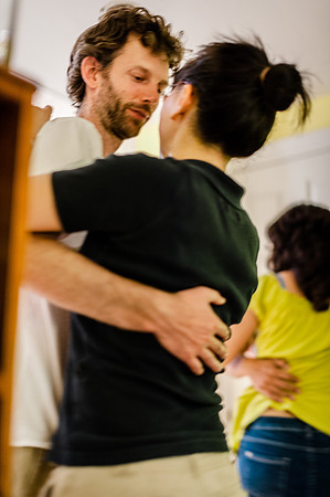 Salsa night at the Professor's house