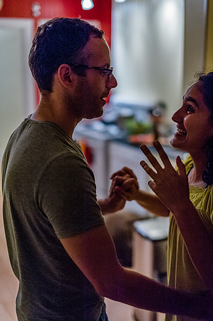 Salsa night at the Professor's house