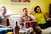Salsa night at the Professor's house