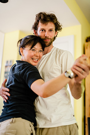 Salsa night at the Professor's house
