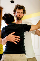 Salsa night at the Professor's house