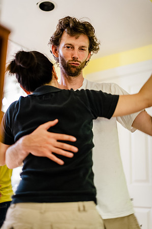 Salsa night at the Professor's house