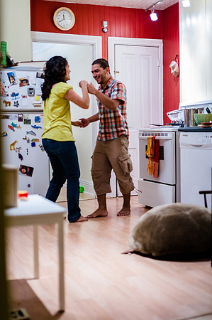 Salsa night at the Professor's house