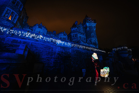 Christmas At The Castle with Holiday Lights