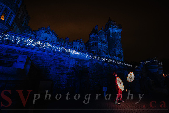 Christmas At The Castle with Holiday Lights