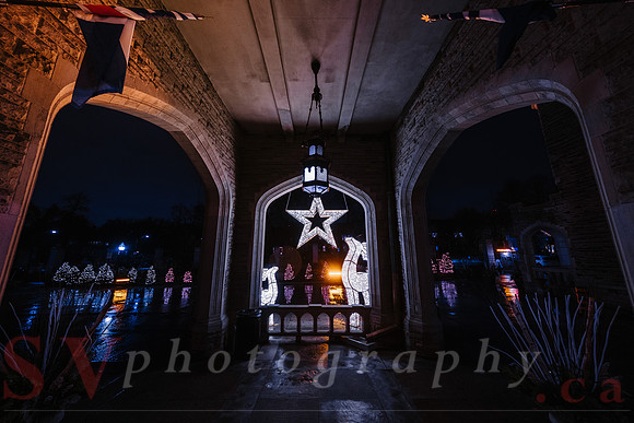 Christmas At The Castle with Holiday Lights