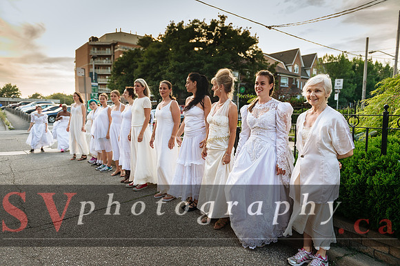 Porch View Dance with the Wedding Brigade