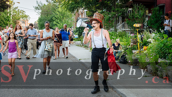 Porch View Dance with the Wedding Brigade