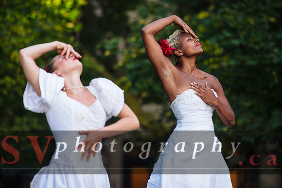 Porch View Dance with the Wedding Brigade