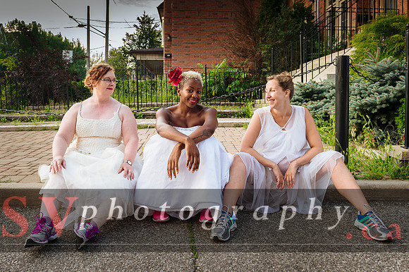 Porch View Dance with the Wedding Brigade